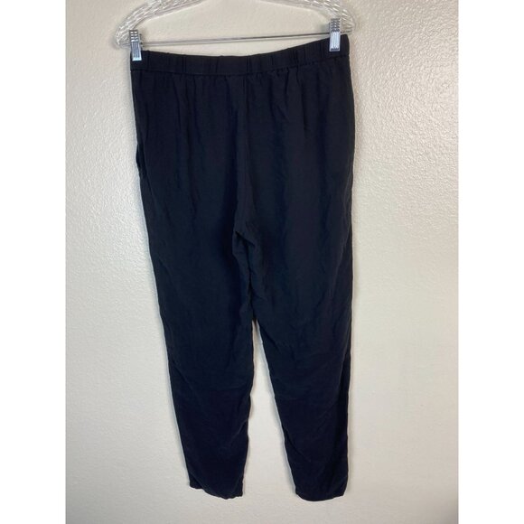 Eileen Fisher Silk Black Women Trouser Pants Size Small Career Minimalist Pullon - Picture 15 of 16